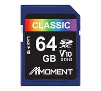 MMOMENT Tarjeta SD SDXC de tamaño completo de 64 GB, compatible con cámara de video Full HD, PC, UHS-I, U1, V10, clase 10, velocidad de lectura de hasta 98 MB/s, velocidad de escritura de hasta 30 MB
