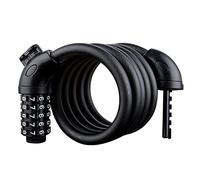 MMRTDJDR Mini candado portátil para Bicicleta, Casco de Motocicleta, 150 cm, Combinación de Contraseña de 5 Dígitos, Antirrobo, Aleación con Cable de Acero