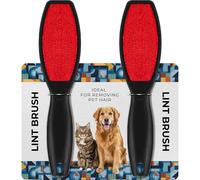 MMSD Double-Sided Lint Brush, Reusable Lint Remover, Remove Pet Hair, Fuzz, Dust (2 Pack)