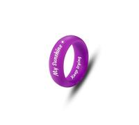 MMXX Anillos de silicona personalizados de 8 mm/6 mm para él, anillos de boda de silicona grabados personalizados, varios estilos de anillos de goma para exteriores, gimnasio, regalo