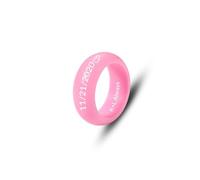 MMXX Anillos de silicona personalizados de 8 mm/6 mm para él, anillos de boda de silicona grabados personalizados, varios estilos de anillos de goma para exteriores, gimnasio, regalo