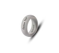 MMXX Anillos de silicona personalizados de 8 mm/6 mm para él, anillos de boda de silicona grabados personalizados, varios estilos de anillos de goma para exteriores, gimnasio, regalo