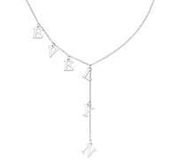 MMXX Nombre Personalizado Forma Y Collar para Mujeres Personalizado Nombre Inicial Collar Solo Agujero/Doble Colgante Acero Inoxidable Elegante Lariat Joyería Regalos para Madre Novia Hermana - A1