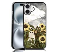 MMYAJT Hay un fantasma en el campo de girasoles para iPhone 16 Plus