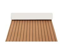 MMYUAK Suelo de Barco Antideslizante Autoadhesivo, 3000x900x6mm, Espuma EVA, Suelo de yate for Barcos Marinos, Almohadilla de Hoja de Teca, Alfombrilla Decorativa for Cubiertas de Barcos(Brown Black)