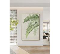 MMZBYAN Pintura decorativa para sala de estar, plantas verdes, sofá, pared de fondo, pintura de textura de suelo a techo, 30 x 50 cm