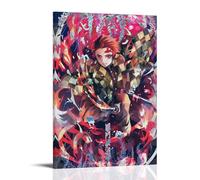 MNABSO Anime Demon Slayer Kamado Tanjirou Póster de Arte de Carácter Pintura Decorativa Lienzo Arte de Pared Salón Póster Dormitorio Pintura 40 x 60 cm (40 x 60 cm)