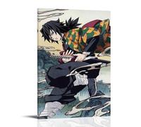 MNABSO Anime Demon Slayer Tomioka Giyuu Characters Fan Art Arte Mural Impresión Imagen Impresión Moderna Habitación Familiar Decoración 24 x 36 Pulgadas (60 x 90 cm)