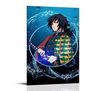 MNABSO Anime Demon Slayer Tomioka Giyuu Fan Art Poster Pintura Decorativa Lienzo Arte Mural Salón Póster Dormitorio Pintura 08 x 12 pulgadas (20 x 30 cm)