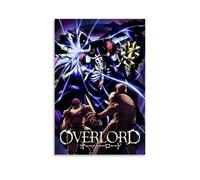 MNABSO Anime Overlord Role Ainz Ooal Gown Arte Colectivo Arte Mural Impresión Imagen Moderna Decoración para Habitación Familiar 24 x 36 Pulgadas (60 x 90 cm)