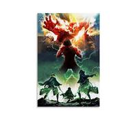 MNABSO Attack on Titan Colorful Fan Art Poster Pintura Decorativa Lienzo Arte Mural Salón Póster Dormitorio Pintura 40 x 60 cm (40 x 60 cm)