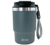 mnam - Taza Termo Cafe para Llevar - Taza Termica Acero Inoxidable con Asa - Vaso Termico Reutilizable para Bebidas con Pajita - Termo Pequeño Cafe - Travel Mug Coffee Cup (500 ML)