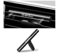 MNBHJGR Ambientador de Coche, para Alfa Romeo Giulietta Giulia Mito Stelvio GT 147 156 159 166 166 Purificador de Aire Fragancia sólida y portátil Larga duración Decorativos Accesorios,A Black