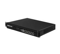 MNBOXCONET 1U Cabinet Core i3 3110M Firewall Appliance 989 Network Security Industrial Control Server, 2 x 10Gigabit SFP+, DDR3 8GB RAM 128GB SSD, 6 x 2.5GbE I226v LAN, RJ45 Console OPNsense