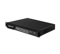 MNBOXCONET 1U Firewall 19 Inch Router Appliance C236 Redundancy Power Supply Core i5 9400, 8 x 2.5 Gigabit Ethernet OPNsense, Network Hardware Server, 16GB RAM 256GB SSD, USB 3.0, Consola
