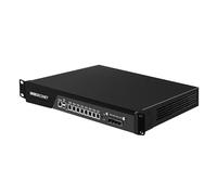 MNBOXCONET 1U Firewall Server 19'' Rackmount Router Appliance Core i3-7100, 4 x 10GBE B250 Redundant Power Supply 8 x 2.5 Gigabit LAN Console OPNsense, VGA, DDR4 8GB RAM 128GB SSD