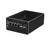 MNBOXCONET AI Firewall Mini PC Core Ultra 5 125H(14T/18C), 16GB RAM 512GB NVMe SSD Micro Desktop Computer Office, 4 x 2.5Gbe LAN, Support Win Linux Proxmox OPNsense, SPK/Mic