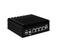 MNBOXCONET Firewall Fanless Mini PC Appliance Core i3 N305, Small Ordenador de Sobremesa 4 x 2.5GbE I226-V LAN, DDR5 8GB RAM 128GB SSD, Windows 11 Pro, OPNsense, TF Slot, HD, DP