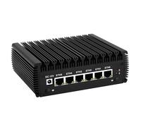 MNBOXCONET Mini PC Core i5 8250U Firewall Fanless (up to 3.4GHz), Dual DDR4 Barebone Micro Appliance Hardware Computer 6 x SPF LAN, Windows, OPNsense, COM, 4xUSB3.0, AES-NI