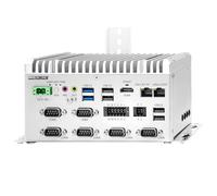MNBOXCONET Mini PC Sin Ventilador J6412, Cortafuegos Industrial de bajo Consumo, Montaje en riel DIN, 8 GB RAM, 128 GB SSD, 2 × LAN GbE, 8 GPIO, 6 COM, Entrada de alimentación DC 9-36 V