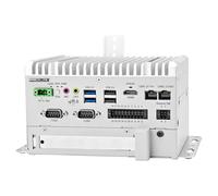 MNBOXCONET Senza Ventola Mini PC J6412 DIN-Rail Mount Industriale PC, Micro Embedded Computer 8GB RAM 256GB SSD, 2 x GbE LAN, GPIO, 2 x RS232/485 COM, Expansion PCIE3.0x1 Slot, DC 9-36V