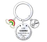 MNBVBV Llavero para Hombres Regalo Familiar Colgante con Grabado Traté de Encontrar el Regalo Para Ti Pero ya Me TienesPara Hermano Hijo (Sobrino)