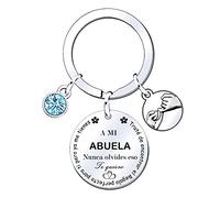 MNBVBV Llavero para Mujer Regalo Familiar Colgante con Grabado Traté de Encontrar el Regalo Para Ti Pero ya Me Tienes Para Hermana Hija Mamá, tía, abuela, hija, llavero de regalo (Abuela)