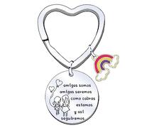 MNBVBV Regalo de buenos amigos Regalo Amiga Llaveros Hermana para Amigas y Hermanas Llaveros para Tu Mejor Amiga regalos de cumpleaños Regalo Graduación Regalo Navidad (2)