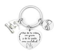 MNBVBV Regalo de graduación llavero regalo de graduación universitaria regalo de graduación de graduados de secundaria regalo de graduación de graduados de último año regalo inspirador