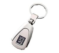 MNBVGHH Llavero Coche, para Peugeot 206 207 208 306 307 108 2008 3008 Llavero de Coche de Cuero de Microfibra,Señoras Hombres Regalo,Llavero de aleación,E-S