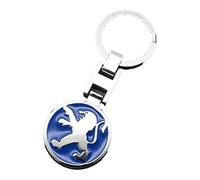 MNBVGHH Llavero Coche, para Peugeot 206 207 208 306 307 108 2008 3008 Llavero de Coche de Cuero de Microfibra,Señoras Hombres Regalo,Llavero de aleación,D-S