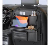 MNBVGHH Organizador Asiento Coche para Ford Focus ST-Line Fiesta ST-Line 2018 2019 con Mesa Plegable, Almacenamiento Cuero PU, Accesorios Coche Interior Protector Respaldo,Medium