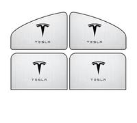 MNBVGHH Parasol Ventana Lateral Coche, para Tesla Model 3 2021-2023 Parasol Coche Bebe,Solar Visera Protección Privacidad Car Accesorios,4PCS