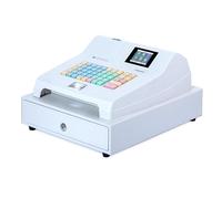 MNBVH Caja Registradora para Pequeñas Empresas con Pantalla Led - Caja Electrónica Multifuncional para Comercio Minorista Y Restaurante - Bandeja Extraíble - 48 Teclas