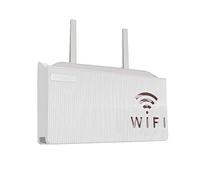 MNBVH Router WiFi Rack, Soporte Router WiFi Pared, Router Rack, Cajas Almacenamiento para Router y Cables, Caja Oculta Cables Pequeña, Estantes Flotantes de Pared Sin Taladro (Color:Blanco)