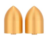 MNDPOAATY 2Pcs 35mm Pure Aluminium Dustproof Cap Cover for Speaker Horn, Dome Dust Cap with Center Screw Hole, Compatible with 35 Core Voice Coil Speakers for Car Audio Studio Home Theater