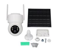 MNDPOAATY Cámara de Seguridad Solar 2K con Detección de Movimiento por IA, Cámara WiFi Inalámbrica para Exteriores, Visión Nocturna en Color 360° Pan Tilt, Resistente al Agua IP66 para Hogar