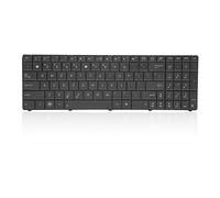 MNDPOAATY Teclado de Repuesto de 102 Teclas de aleación de Aluminio para portátiles, Compatible con X53U, X54X, A53U, X53B, K53U, K53T, K73T, X73B; construcción Duradera en ABS con una