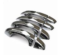 MNEUEQ Estilo de Coche Cubierta Cromada para Manija De Puerta Decoración Exterior De Coche Película Protectora Pegatinas para Seat para Leon MK3 2013-2019(Plata)