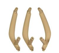 MNEUEQ Interior 3 Unids/set LHD RHD Negro De Fibra Carbono Interior Del Coche Manija La Puerta Pasajero Panel Para X5 X6 F15 F16 2014-2018 regiones(Beige-RHD)