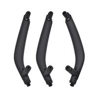 MNEUEQ Interior 3 Unids/set LHD RHD Negro De Fibra Carbono Interior Del Coche Manija La Puerta Pasajero Panel Para X5 X6 F15 F16 2014-2018 regiones(Black-RHD)