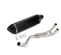 MNEUEQ Tratamiento Escape Sistema Completo De Escape Tubo Colector con Escape para Y&amaha T-MAX Tmax 500 530 T-MAX 500 530 2008-2016 2017 2018(Style 4)