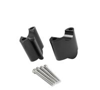 MNEVZX Abrazadaera Manillar Kit de Barras Elevadoras Elevador De Manillar De 2 "Rise 1", Bloque De Extensión De Montaje De Manillar De 50mm Apto para Harley Sportster XL1200 XL48 48 2010-UP(Black)
