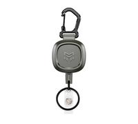 MNGARISTA Paquete de 2 Llaveros Retráctiles de Metal con Clip para Cinturón, Retracción de 226 g, Cable de Acero de 80 cm, Llavero Retractor de Aleación de Zinc