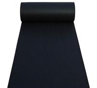 MNGHAYYR Non-Woven Fabric Wedding Aisle Runner | Multicolor 1-15m x 1-1.5m for Wedding Ceremony: Indoor and Outdoor Event Decor(Black,10M-1.5M)