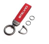 MNGKIQC 1 Piezas Llavero Coche, para Alfa Romeo Stelvio Llavero de Llavero de Coche Llavero para Accesorios de Automóviles,A