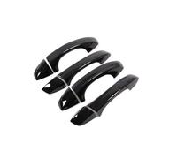 MNGNCBXWK Embellecedor Cromado Para Manija De Puerta De Coche Adhesivo Decorativo Para VW Golf 6 MK6 Para Skoda SUPERB 2009 2010 2011 2012 2013 Tiradores Exteriores de Coche(Black 0 button)