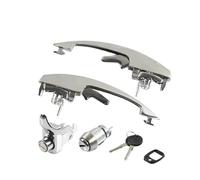 MNGNCBXWK Manijas Exteriores De Puerta Izquierda Y Derecha Con 2 Llaves Para VW Escarabajo Para VW Vocho 1973-2004 111837205J 1BM827503 1BM837205 Tiradores Exteriores de Coche(1 Set Electroplating)