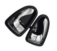 MNGNCBXWK Para Hyundai Para Accent 2000-2006 1 par de manijas interiores puerta automóvil cromadas negras delanteras traseras izquierdas derechas (Black Chrome)