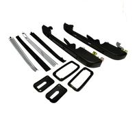 MNGNCBXWK Para VW Caddy I Derby Golf Para Jetta I II Mk1 Mk2 Para Passat Scirocco Santana Polo 1981-1983 1984 Manija Exterior Negra Para Puerta Tiradores Exteriores de Coche(Rear LH RH)